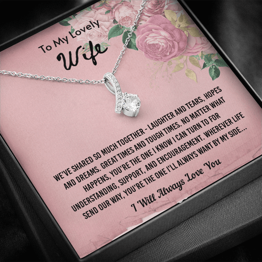 We've Shared So Much Together - Alluring Beauty Infinity Necklace Message Card