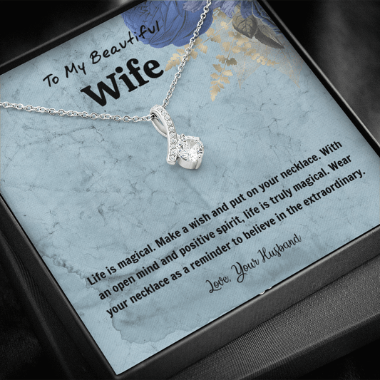 Life Is Magical - Alluring Beauty Infinity Necklace Message Card