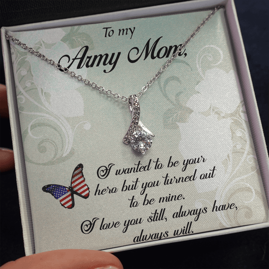 Gift for Army Mom Hero Necklace