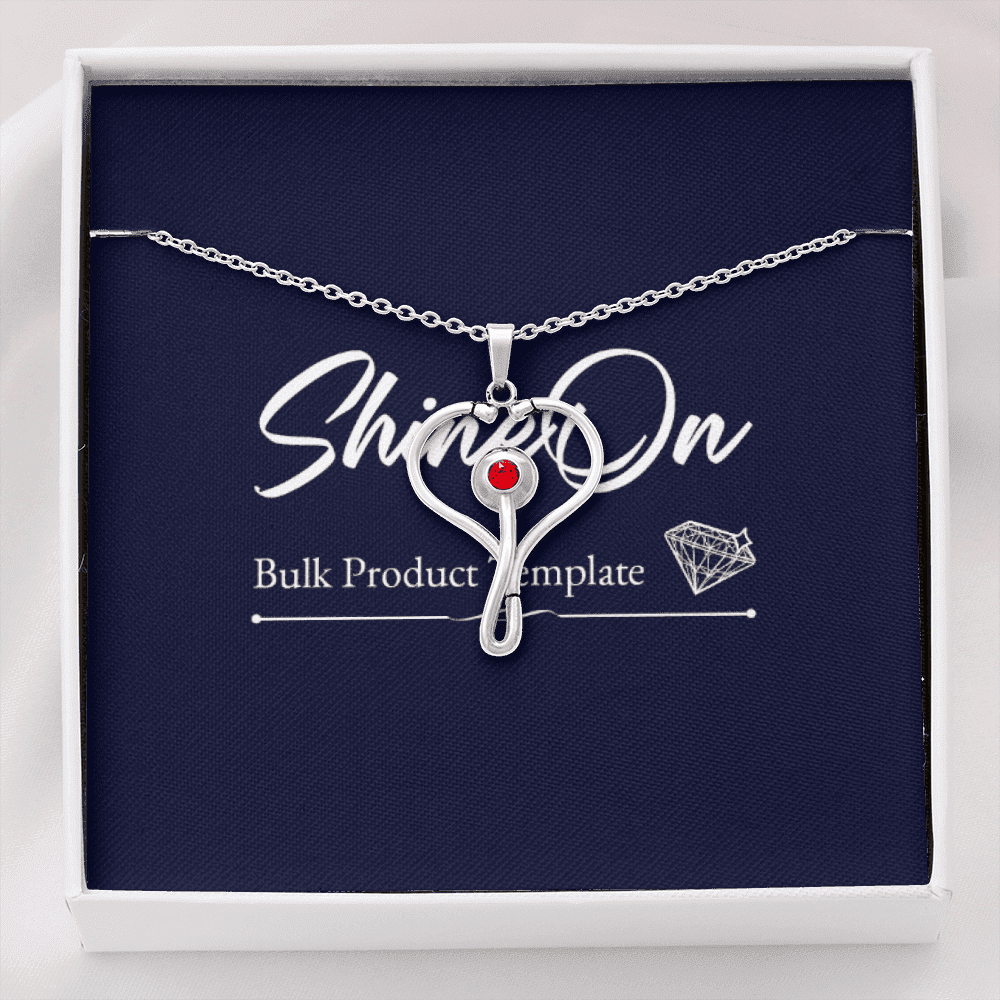 Stethoscope Necklace Message Card