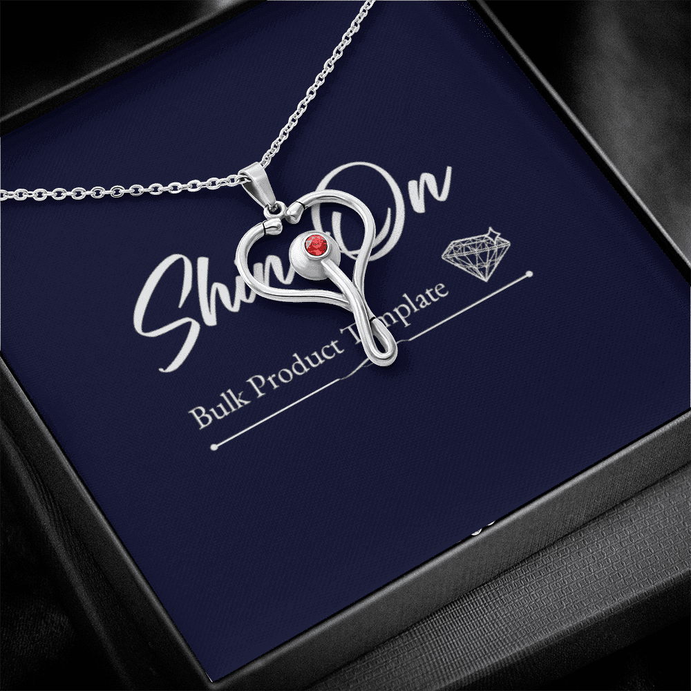 Stethoscope Necklace Message Card