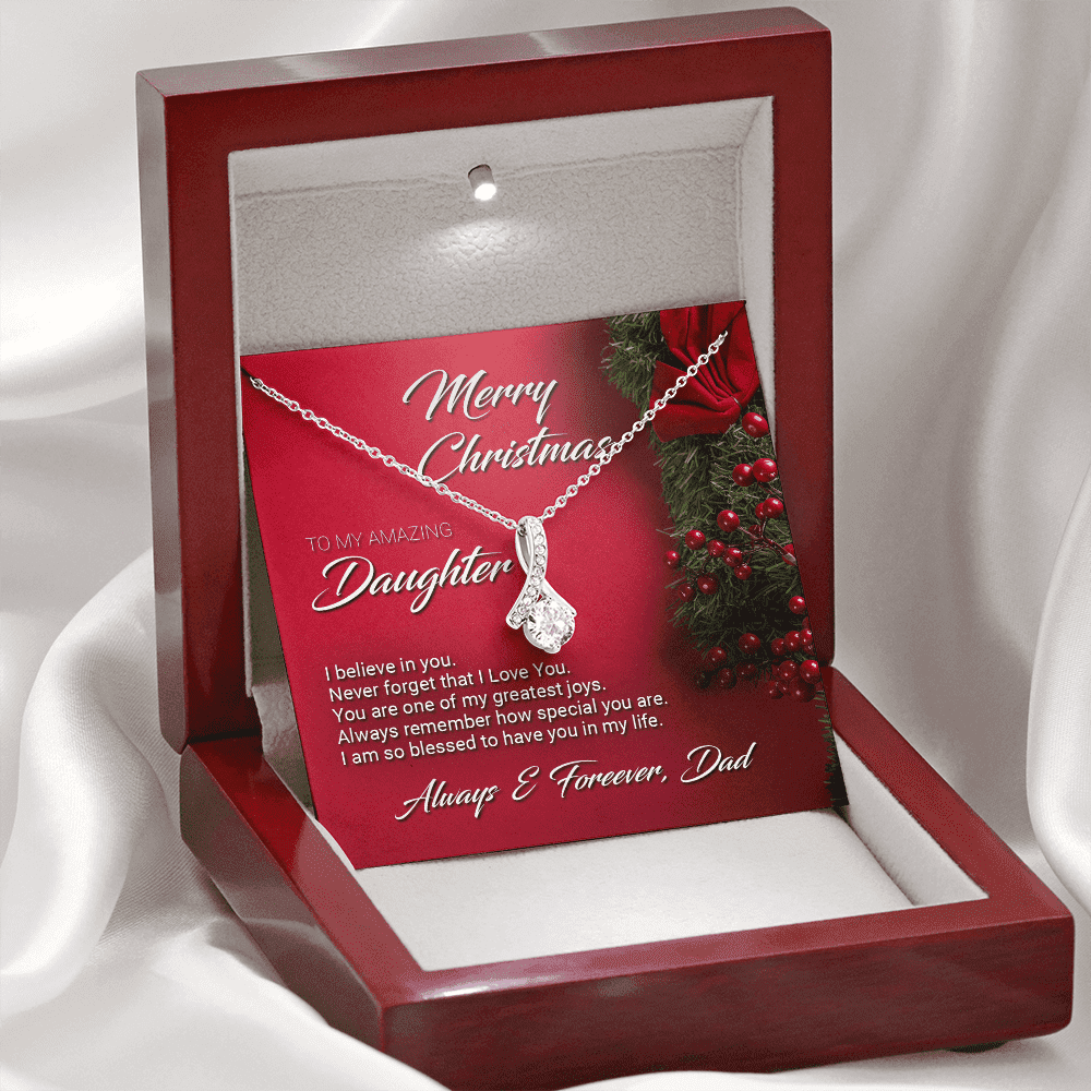 Christmas Gift For Daughter From Dad Necklace
