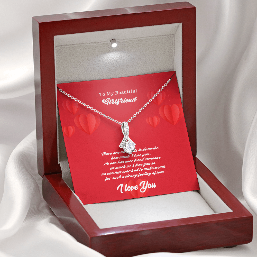 Girlfriend - There Are No Words - Alluring Beauty Infinity Necklace Message Card