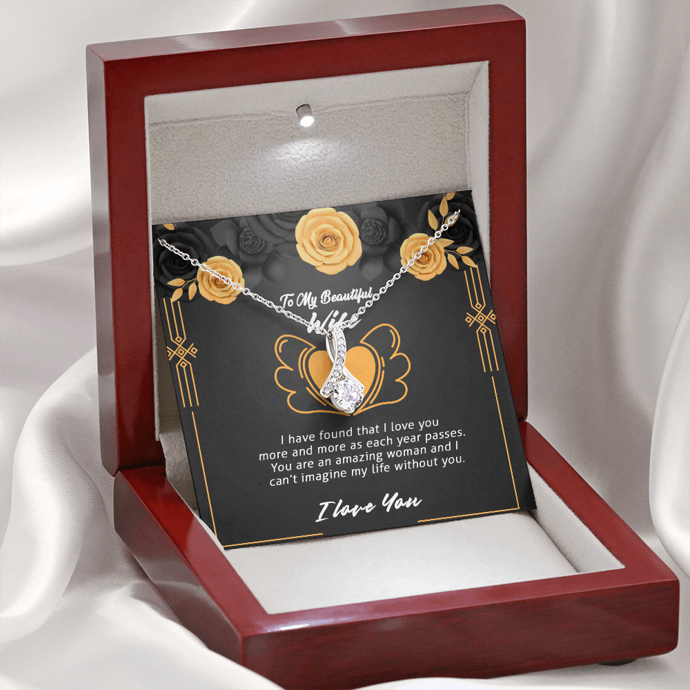 Wife - I Have Found - Alluring Beauty Infinity Necklace Message Card