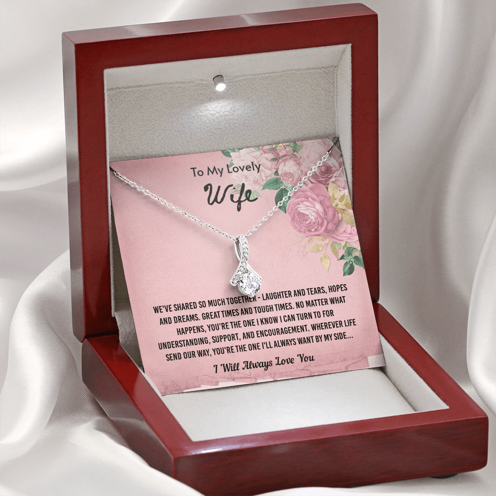 We've Shared So Much Together - Alluring Beauty Infinity Necklace Message Card