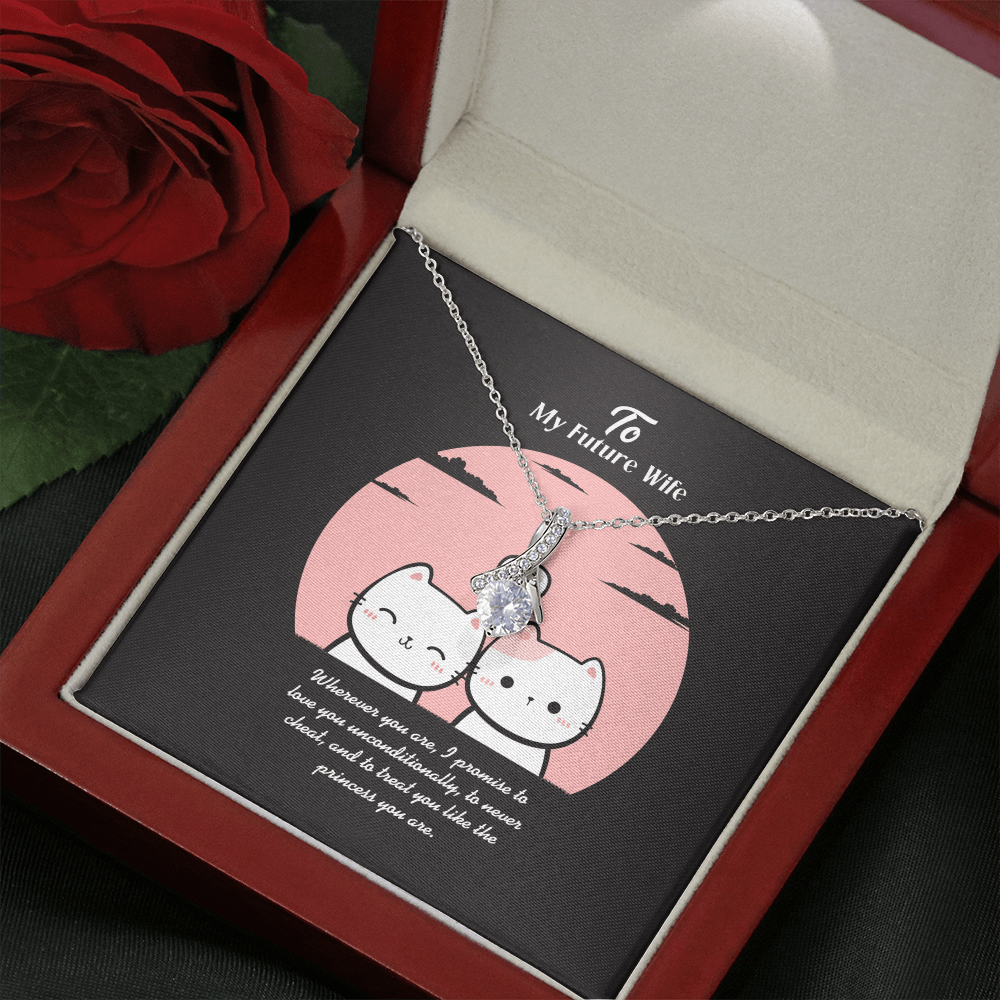 Future Wife - Wherever You Are - Alluring Beauty Infinity Necklace Message Card