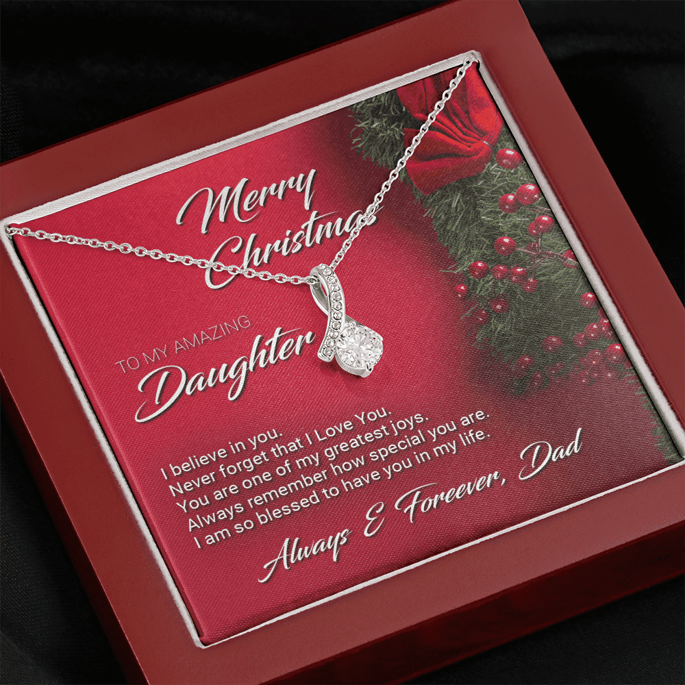 Christmas Gift For Daughter From Dad Necklace