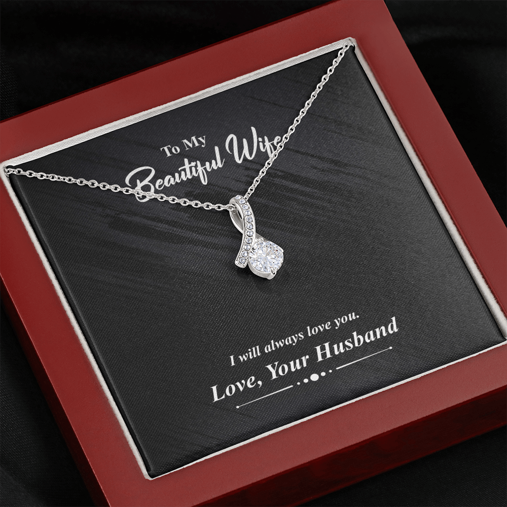 I Will Always Love You - Alluring Beauty Infinity Necklace Message Card