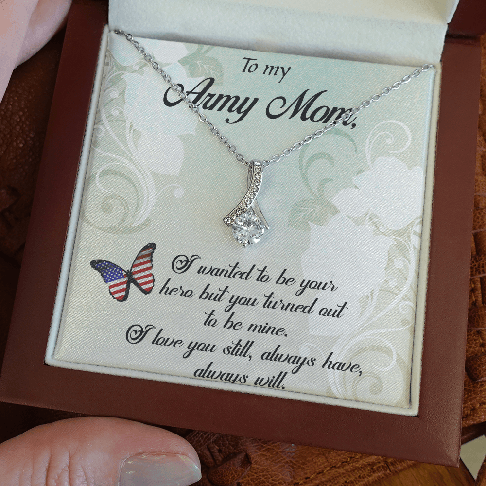 Gift for Army Mom Hero Necklace