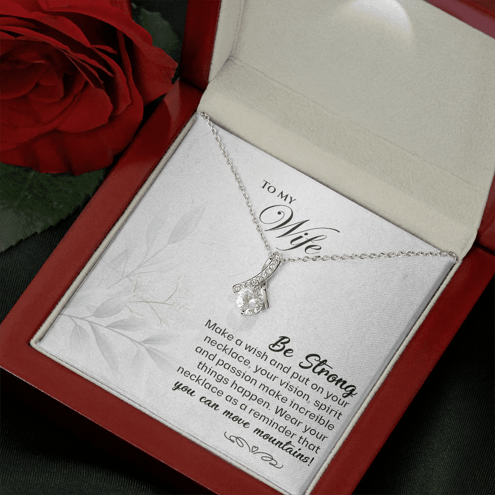 To My Wife Be Strong - Alluring Beauty Infinity Necklace