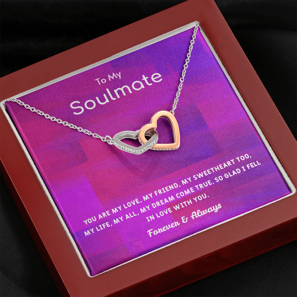 You are my love - Interlocking Hearts Necklace Message Card