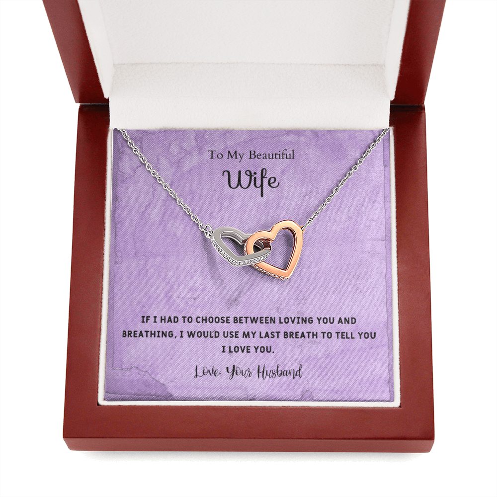 If I Had to Choose - Interlocking Hearts Necklace Message Card