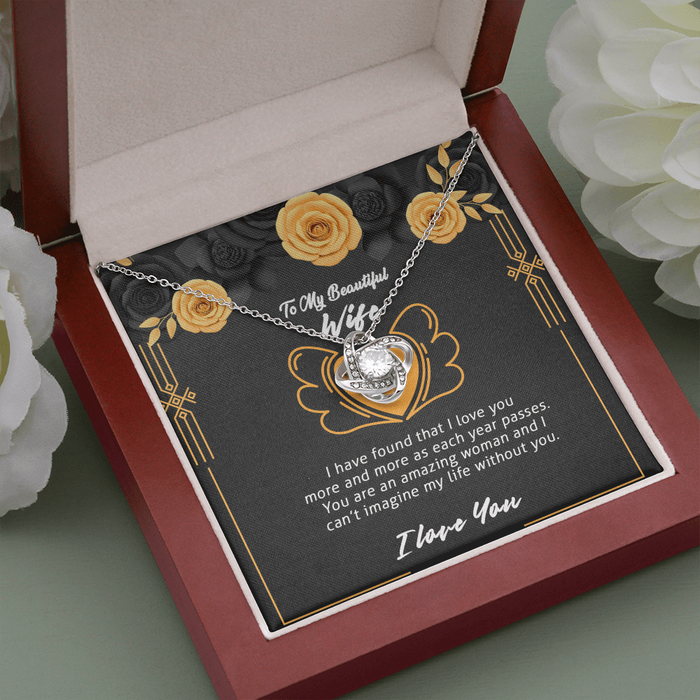 Wife - I Have Found - Love Knot Necklace Message Card