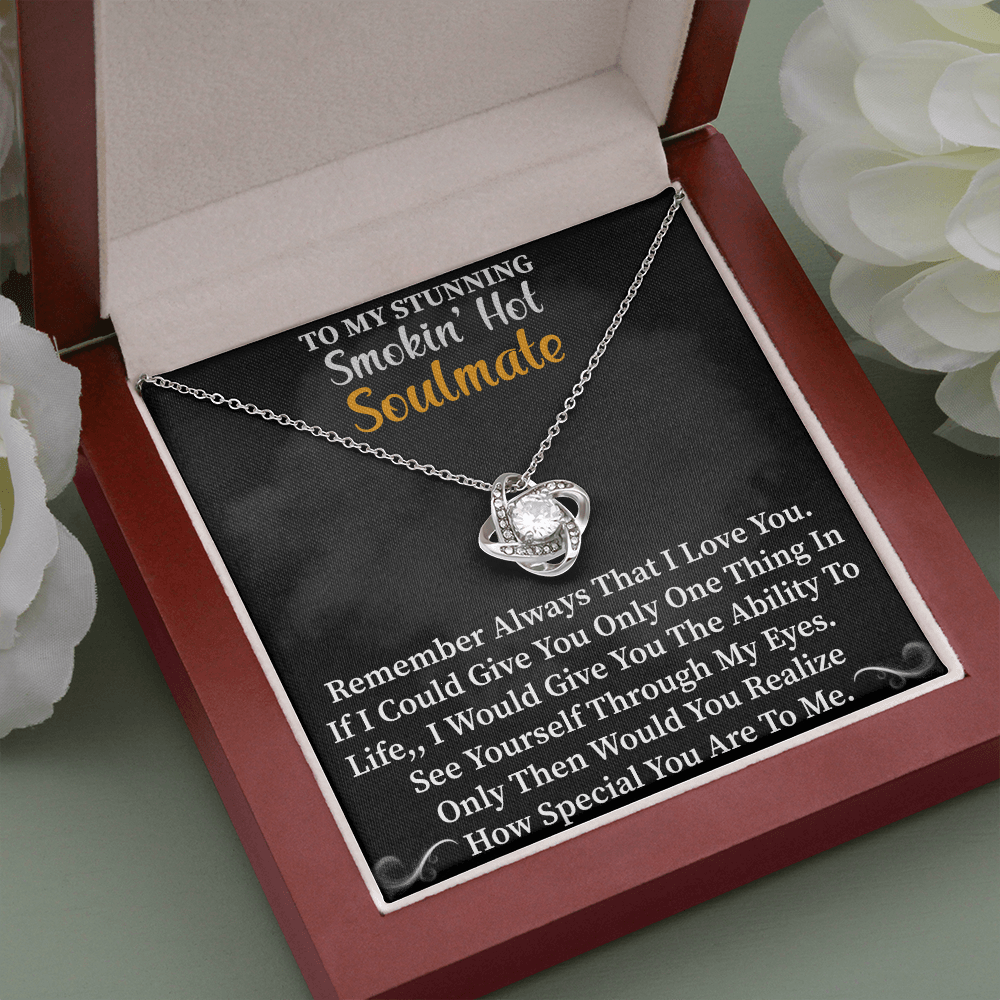 Soulmate - Remember Always That I Love You Love Knot Necklace Message Card