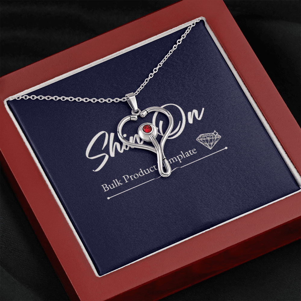 Stethoscope Necklace Message Card