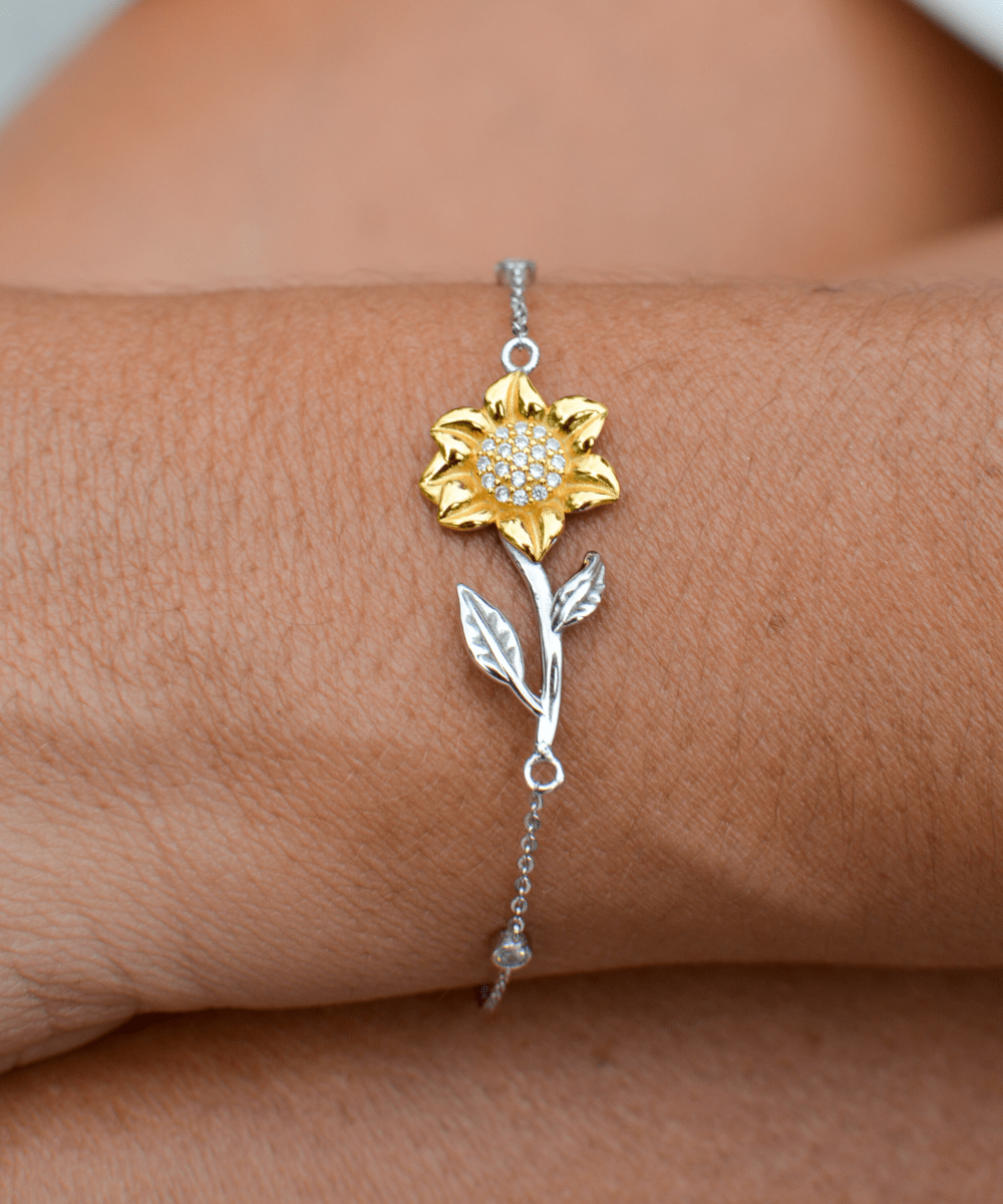 Gift For Daughter - You Are Special - Sunflower Bracelet With Message Card - Gift For Birthday, Christmas From Dad, Father, Dad