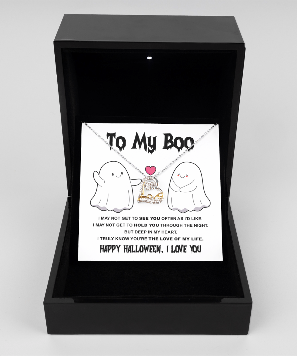 Halloween Gift - My Boo - Love Of Life - Love Dancing Necklace