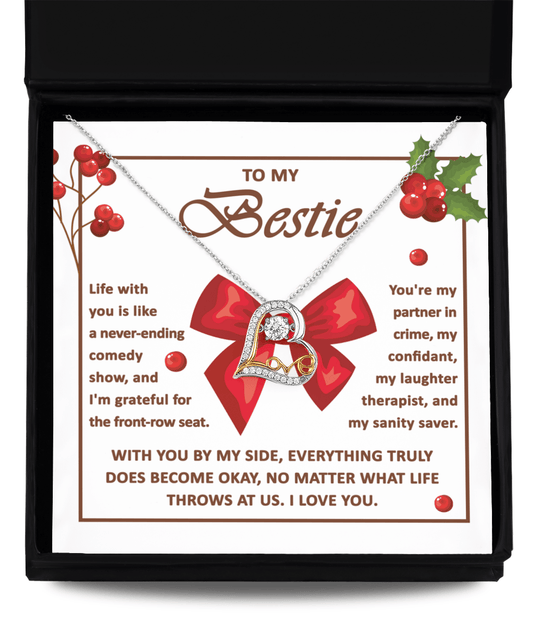 Bestie-Life With You - Love Dancing Necklace