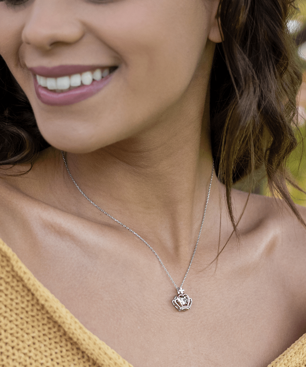 Daughter-In-Law-Incredible Person - Crown Pendant Necklace