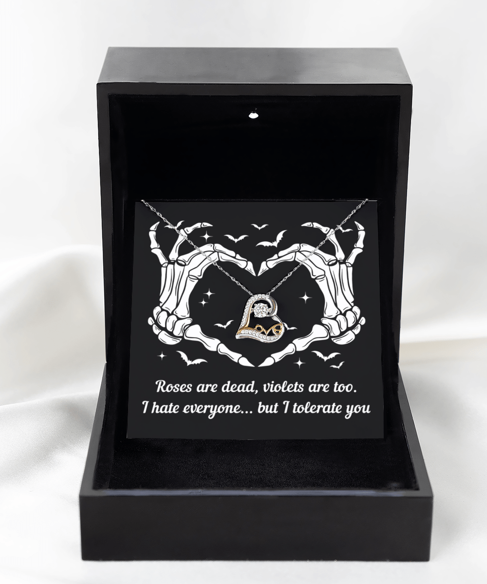Halloween Gift - I Tolerate You - Love Dancing Necklace