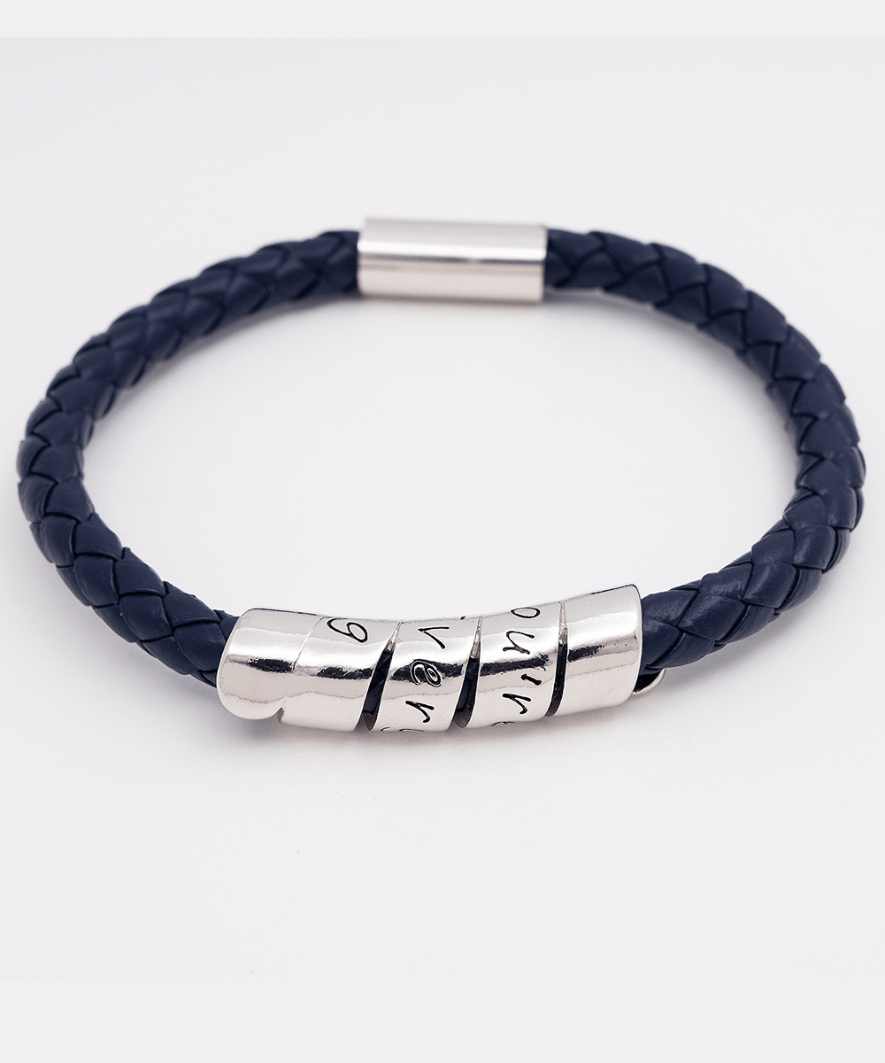 Gift For Son - Family Is The Anchor - Bracelet With Message Card - Son Gift For Birthday, Christmas, Special Occasion From Mom, Mother